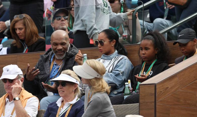 Майк Тайсон попал в центр внимания на турнире WTA в Майами